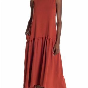 Free people drop waist midi dress S